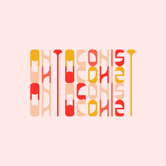 Antagonist typography suitable for poster, banner, wall art ,and more