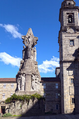 Fototapeta na wymiar Saint-Jacques-de-Compostelle, monuments et architecture de la ville.