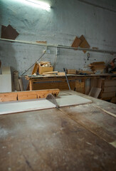 Wood workshop interior. Project on going.