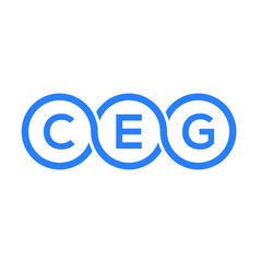 Fototapeta CEG letter logo design on white background. CEG creative initials letter logo concept. CEG letter design. 
 obraz