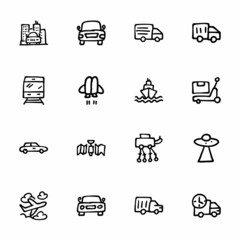 hand drawn Icons - Doodles, vector