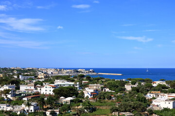 Naklejka premium Aerial View of Forio, Ischia Island, Italy
