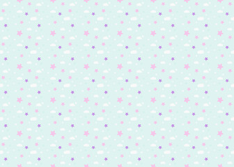 little star with pastel tone seamless pattern vector ep82