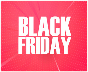 Design Black Friday day 29 November Holiday abstract Vector Sale advertising illustration with Pink background
