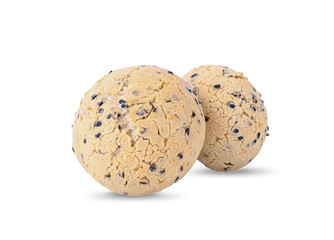 Traditional bread on white background