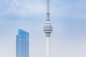 Obraz premium Wuhan city skyline scenery in Hubei, China