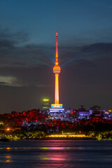 Obraz premium Wuhan city skyline scenery in Hubei, China