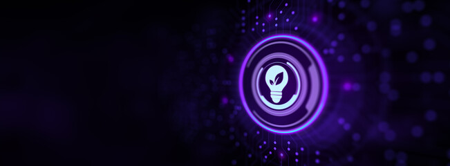 Green energy renewable eco saving ecology earth lean concept.