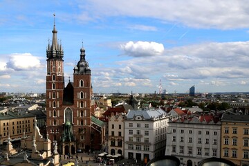 krakow, Kraków, poland, Rynek Główny, Bazylika Mariacka, architecture, monument, city, building,...