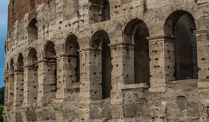 Roma: il viale dei Fori Imperiali ed il Colosseo. Duemila anni di storia in poche centinaia di metri - obrazy, fototapety, plakaty