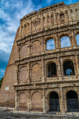 Roma: il viale dei Fori Imperiali ed il Colosseo. Duemila anni di storia in poche centinaia di metri - obrazy, fototapety, plakaty