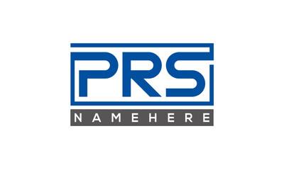 PRS Letters Logo With Rectangle Logo Vector