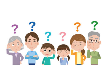 疑問に思い考える三世代家族