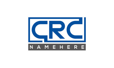 CRC Letters Logo With Rectangle Logo Vector