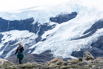 glaciar nieve montaña