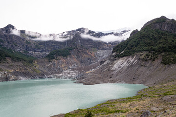 glaciar laguna montaña