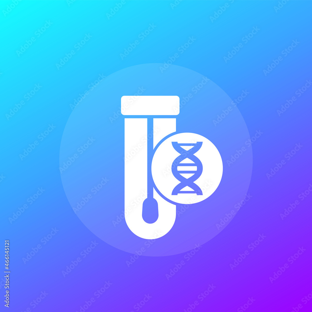 Canvas Prints dna swab test, sample icon