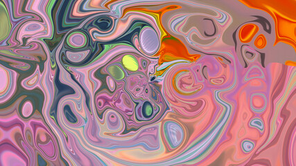 Abstract multicolored textured liquid background