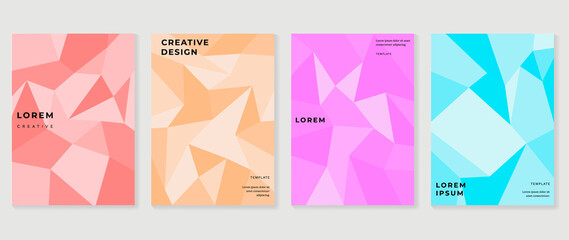 Fototapeta premium Fluid gradient background. Minimalist posters, cover, wall arts with colorful geometric shapes and liquid color. Modern wallpaper design for presentation, home decoration. website and banner.