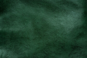 Green leather texture may used as background	