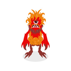 Virus on a white background.