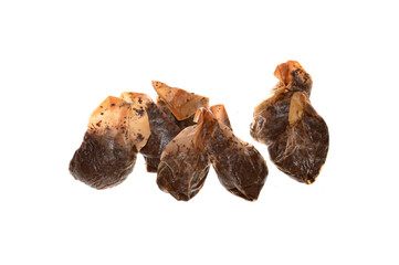 tea bags isolated on white background
