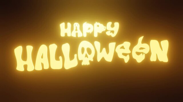 happy halloween background with skull footage new