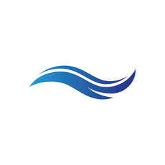 Water wave icon vector