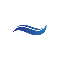 Water wave icon vector