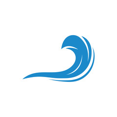 Water wave icon vector