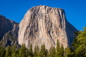 Spectacular views of the big canyon. Amazing mountain landscape. Breathtaking view of the rocks. Yosemite National Park, USA