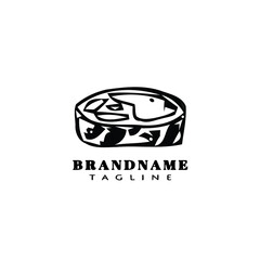 unique bread cartoon logo icon creative template cute isolated vector illustration