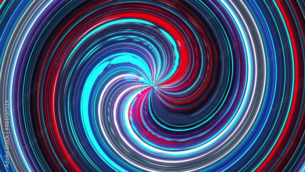 Poster abstract 3d render swirl with twisting lines in constant rotation effect. ring energy sucks in spati