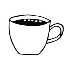 Coffee espresso vector illustration, hand drawing doodle