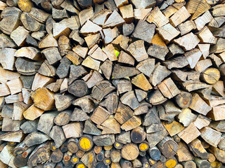 stack of firewood textures background