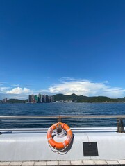 Hong Kong Harbour in a sunny day