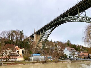 bridge over the river in Bern, Switzerland