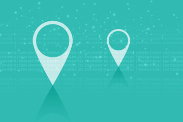 2d rendering Red map pointer