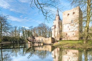 Obraz premium Ruin of castle Duurstede Wijk bij Duurstede, Utrecht Province, The Netherlands