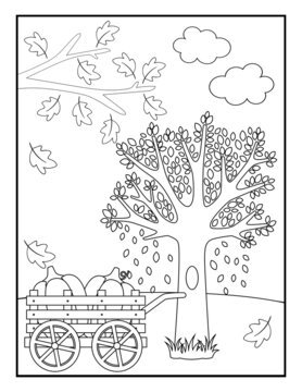 Thanksgiving Coloring Pages for Kids, Fall Coloring Pages for Kids, Autumn Coloring Pages for Kids