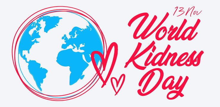 International Event, World Kindness Day 13 November, Vector Illustration