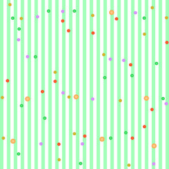 Stripe And Bubble Abstract Funny Background