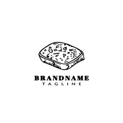 meat logo cartoon icon design template black isolated flat illustration