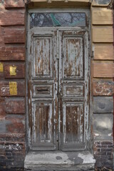 old wooden door