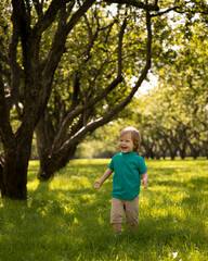 child playing in the park