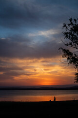 Obraz na płótnie Canvas Sunset at Lake