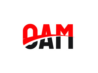 OAM Letter Initial Logo Design Vector Illustration
