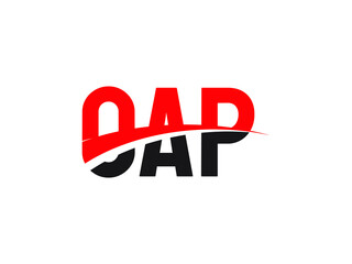 OAP Letter Initial Logo Design Vector Illustration