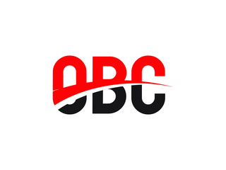 OBC Letter Initial Logo Design Vector Illustration