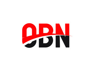 OBN Letter Initial Logo Design Vector Illustration